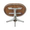International Concepts Round 36 in Rd Top Ped Table, 12 in Leaf, Dining Ht, Hickory/Stone, 36 W, 48 L, 30.1 in H, Wood K41-36RXT-27B - alternate 9